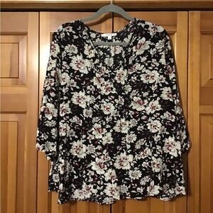Floral Blouse 3X